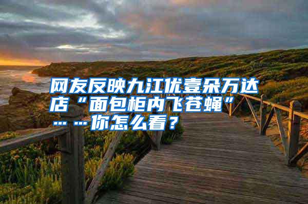 網(wǎng)友反映九江優(yōu)壹朵萬達店“面包柜內(nèi)飛蒼蠅” ……你怎么看？