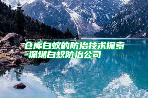 倉庫白蟻的防治技術(shù)探索-深圳白蟻防治公司