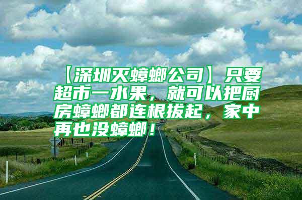 【深圳滅蟑螂公司】只要超市一水果，就可以把廚房蟑螂都連根拔起，家中再也沒蟑螂！