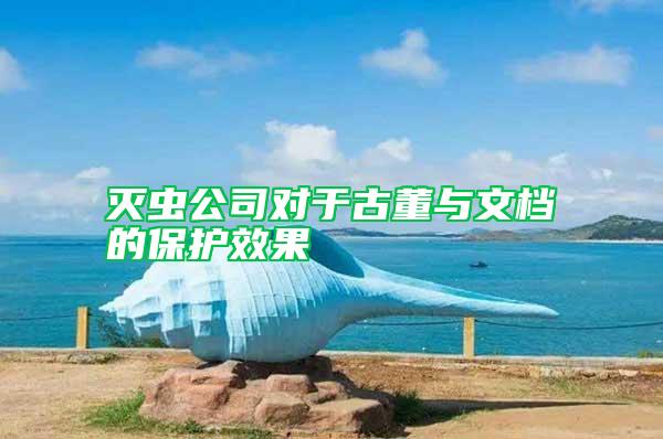 滅蟲(chóng)公司對(duì)于古董與文檔的保護(hù)效果