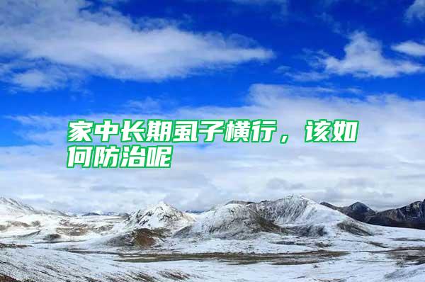 家中長(zhǎng)期虱子橫行，該如何防治呢