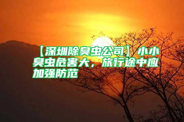 【深圳除臭蟲公司】小小臭蟲危害大，旅行途中應加強防范