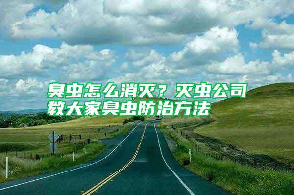 臭蟲怎么消滅？滅蟲公司教大家臭蟲防治方法