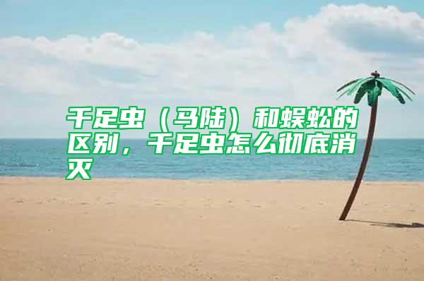 千足蟲（馬陸）和蜈蚣的區(qū)別，千足蟲怎么徹底消滅