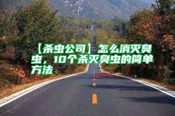 【殺蟲公司】怎么消滅臭蟲，10個(gè)殺滅臭蟲的簡單方法