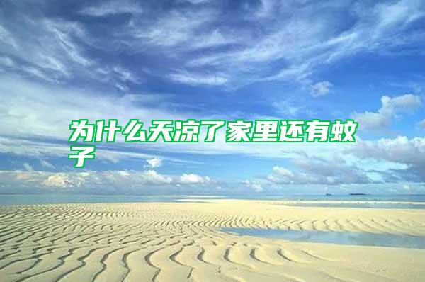 為什么天涼了家里還有蚊子