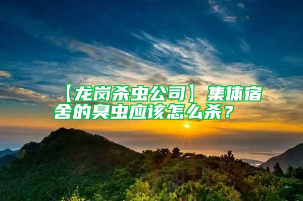 【龍崗殺蟲公司】集體宿舍的臭蟲應(yīng)該怎么殺？