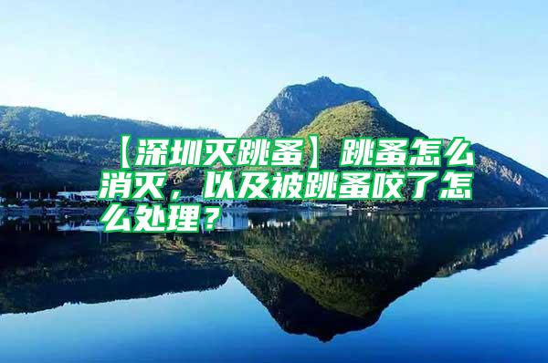 【深圳滅跳蚤】跳蚤怎么消滅，以及被跳蚤咬了怎么處理？