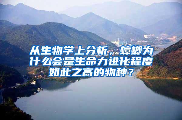 從生物學(xué)上分析，蟑螂為什么會(huì)是生命力進(jìn)化程度如此之高的物種？