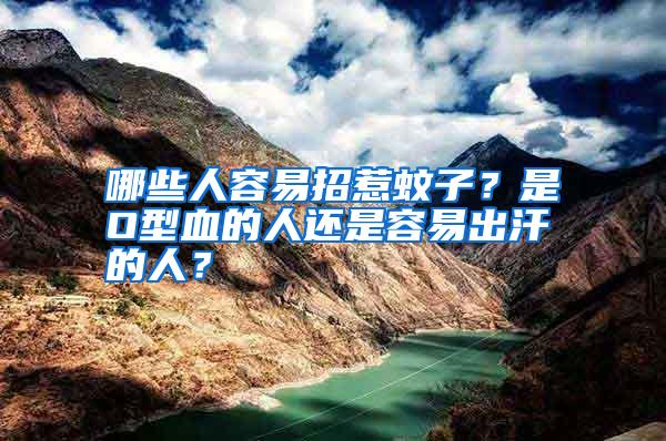 哪些人容易招惹蚊子？是O型血的人還是容易出汗的人？