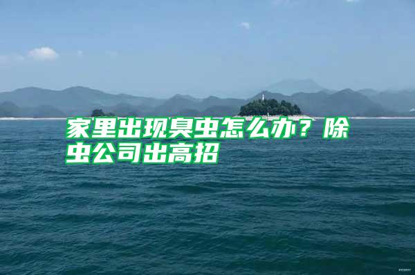 家里出現臭蟲怎么辦？除蟲公司出高招