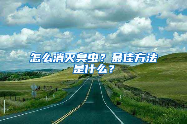 怎么消滅臭蟲(chóng)？最佳方法是什么？