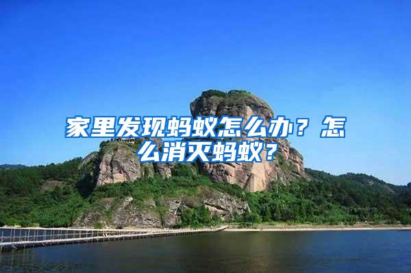 家里發現螞蟻怎么辦？怎么消滅螞蟻？