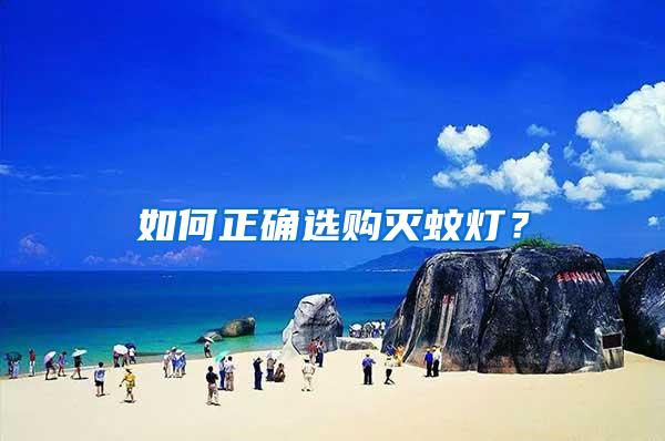 如何正確選購滅蚊燈？
