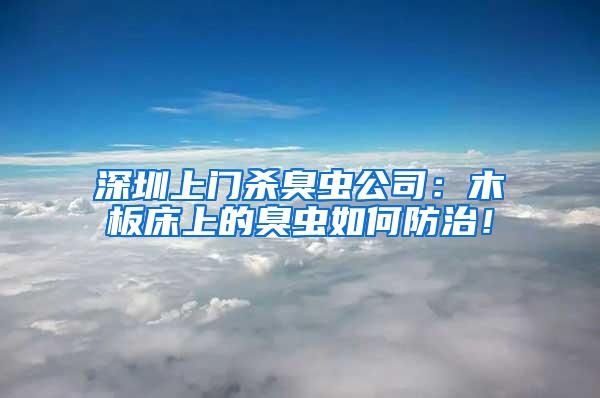 深圳上門殺臭蟲公司：木板床上的臭蟲如何防治！
