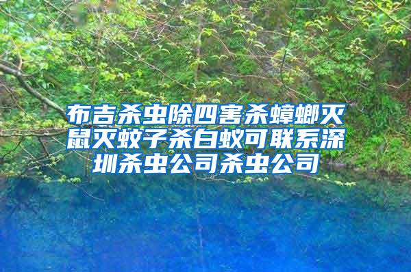 布吉?dú)⑾x除四害殺蟑螂滅鼠滅蚊子殺白蟻可聯(lián)系深圳殺蟲公司殺蟲公司