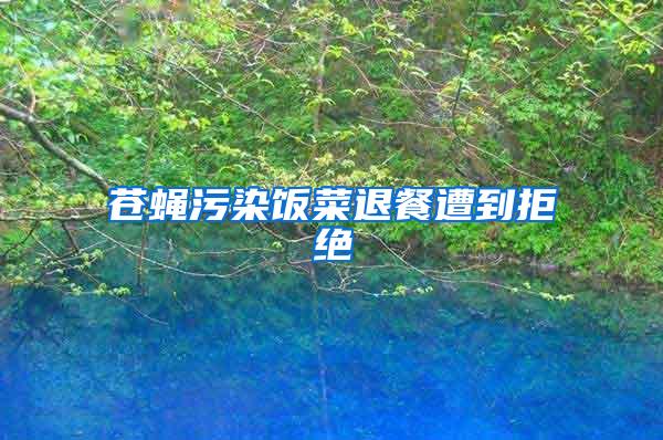 蒼蠅污染飯菜退餐遭到拒絕