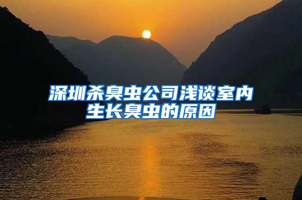 深圳殺臭蟲公司淺談室內生長臭蟲的原因
