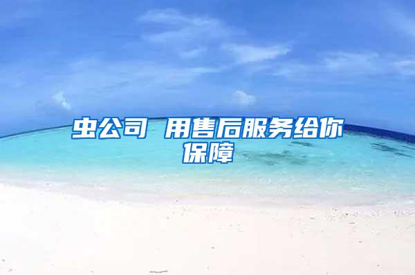 蟲公司 用售后服務(wù)給你保障