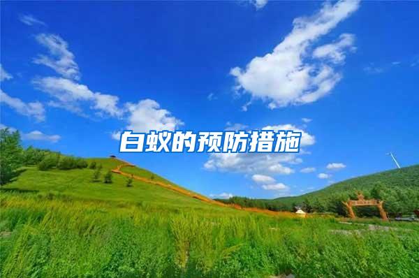 白蟻的預防措施