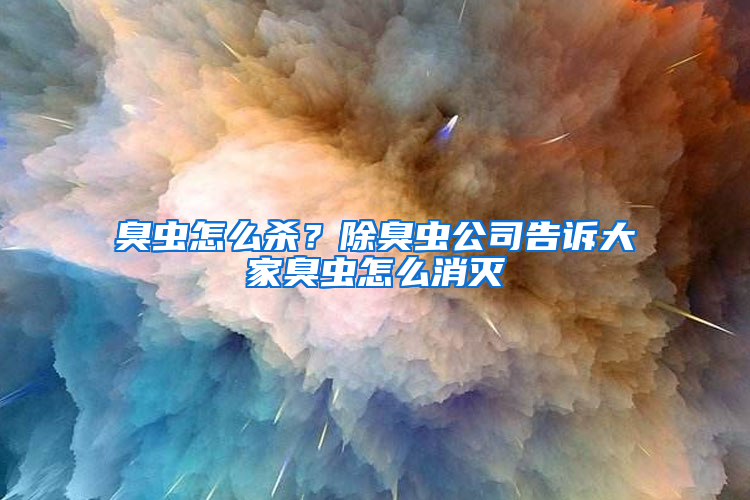 臭蟲怎么殺？除臭蟲公司告訴大家臭蟲怎么消滅