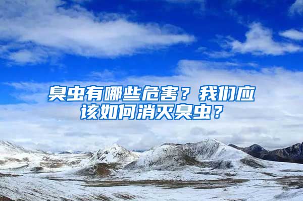 臭蟲有哪些危害？我們應該如何消滅臭蟲？